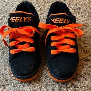 Heelys Kids Sneakers - Black with Bright Orange